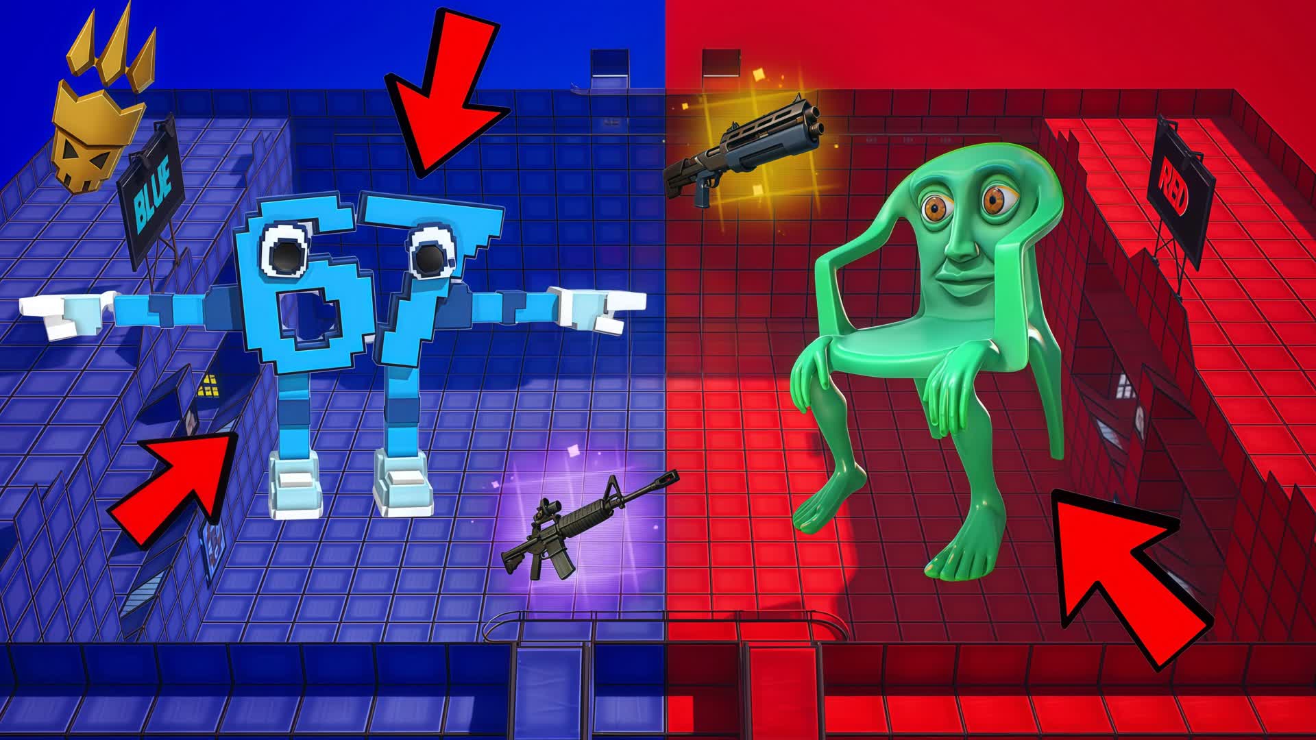 Red vs Blue EXTRIM FIGHT