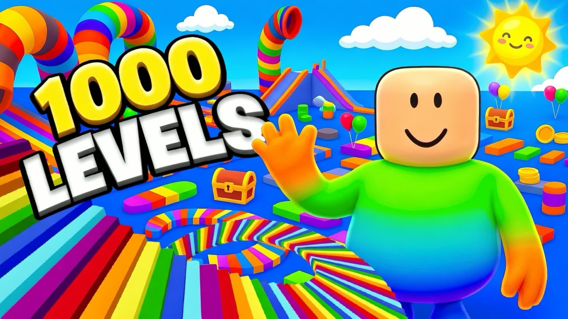 🌈 1000 LEVEL OBBY PARKOUR / FALL GUYS