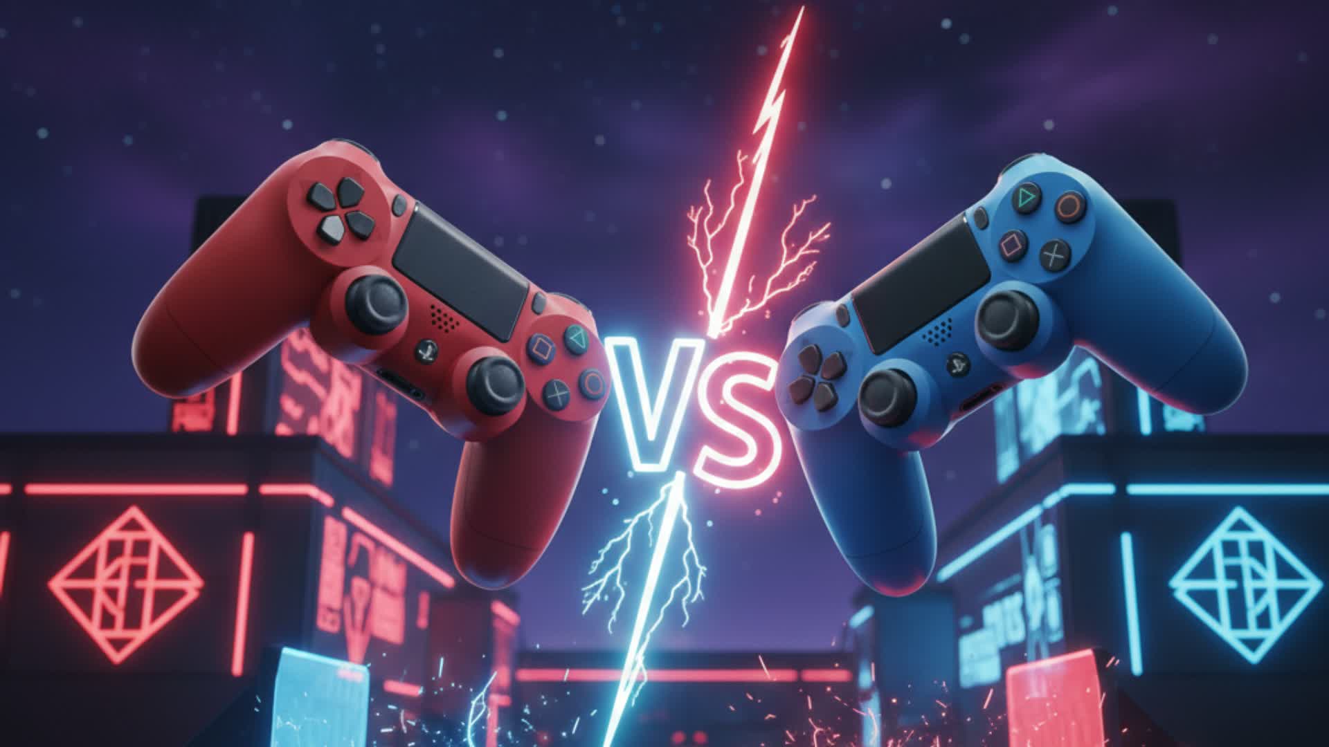 ネオンレッド VS ブルー:パワースライド ❄️