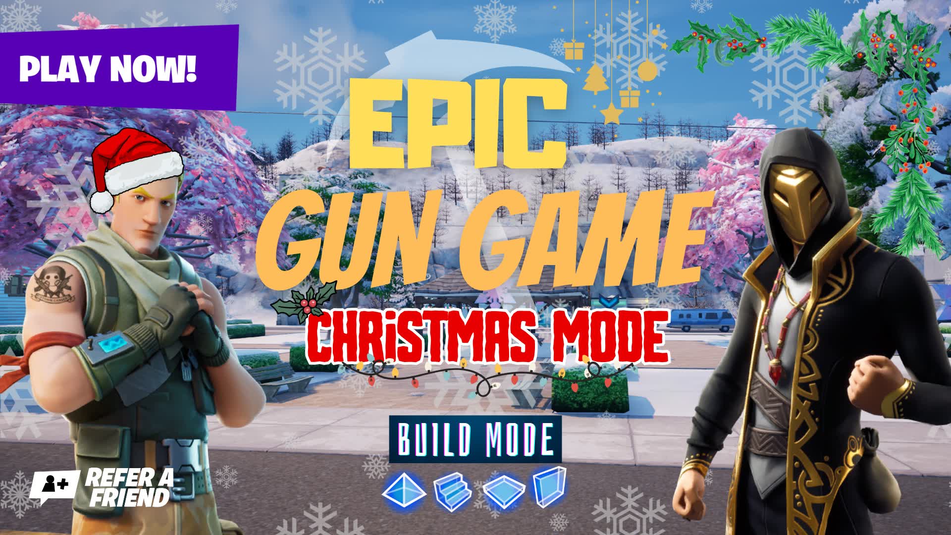 EPIC GUN GAME - BUILD MODE - CHRISTMAS