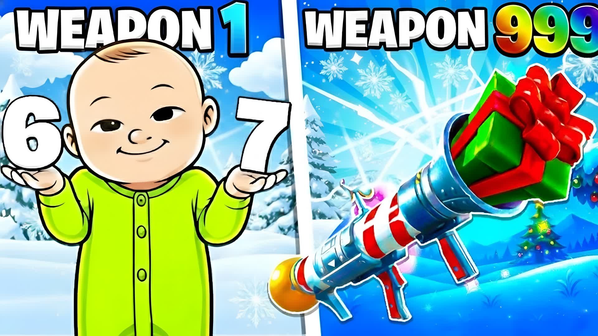 ❄️WINTER GUN GAME🔫ONE SHOT🎯MEME