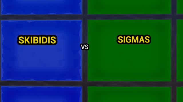 SKIBIDIS VS SIGMAS đŻ  (BLUE VS GREEN)