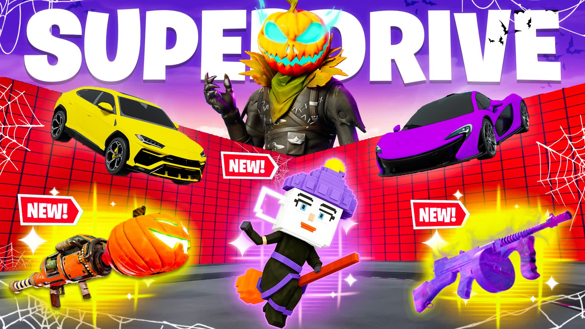 SUPER DRIVE 1V1 - ALL GUNS & VEHICLES