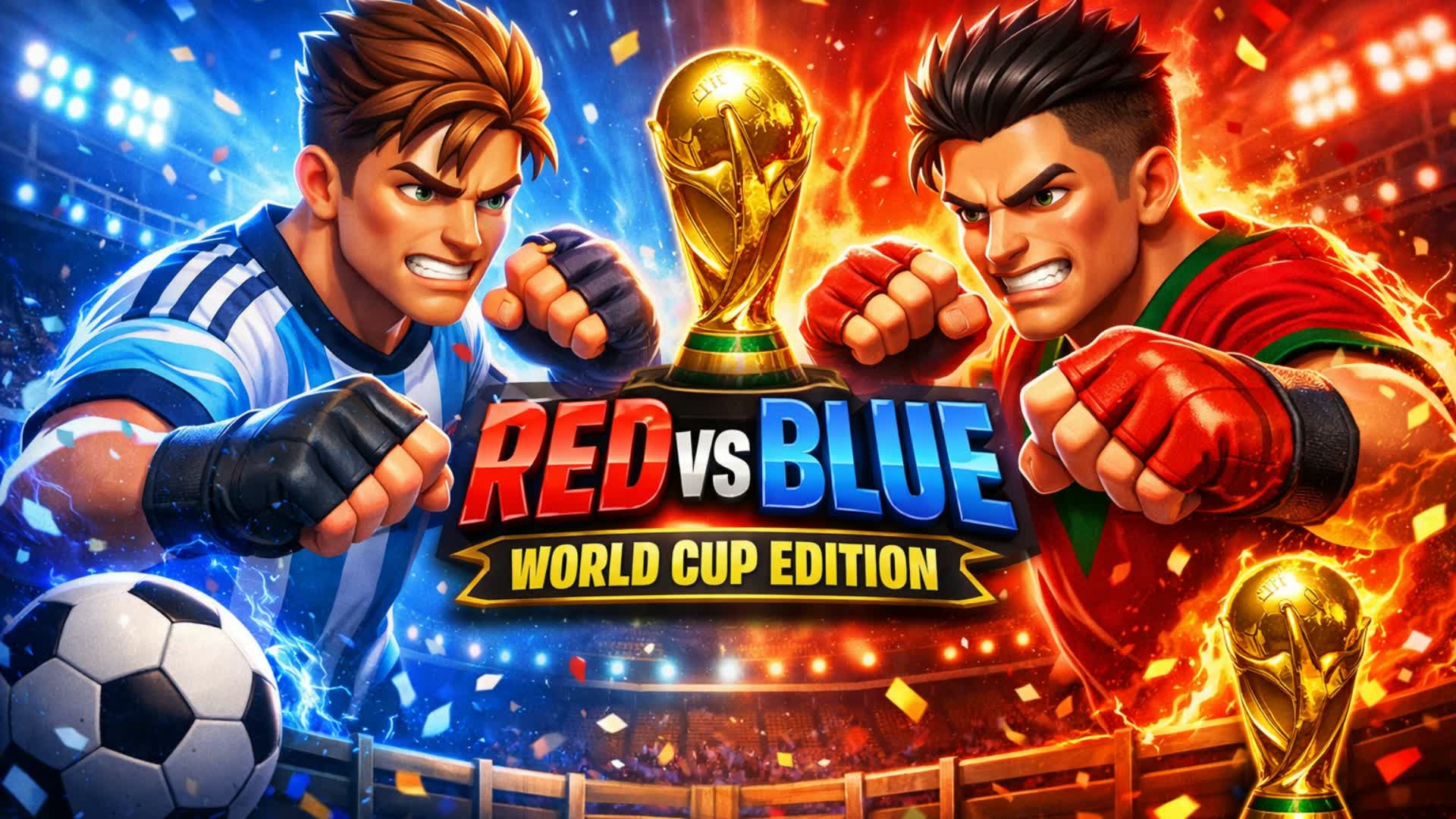 🔴 MESSI VS RONALDO RED VS BLUE 🔵