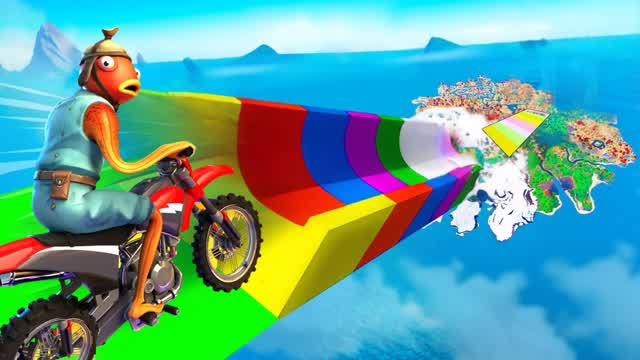 GIANT RAINBOW MEGA RAMP