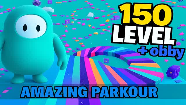 ⭐AMAZING  PARKOUR 150+ Level OBBY⭐
