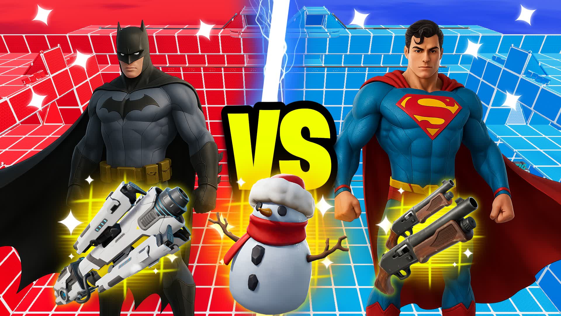 HEROES RED VS BLUE🔴🔵Superman VS Batman