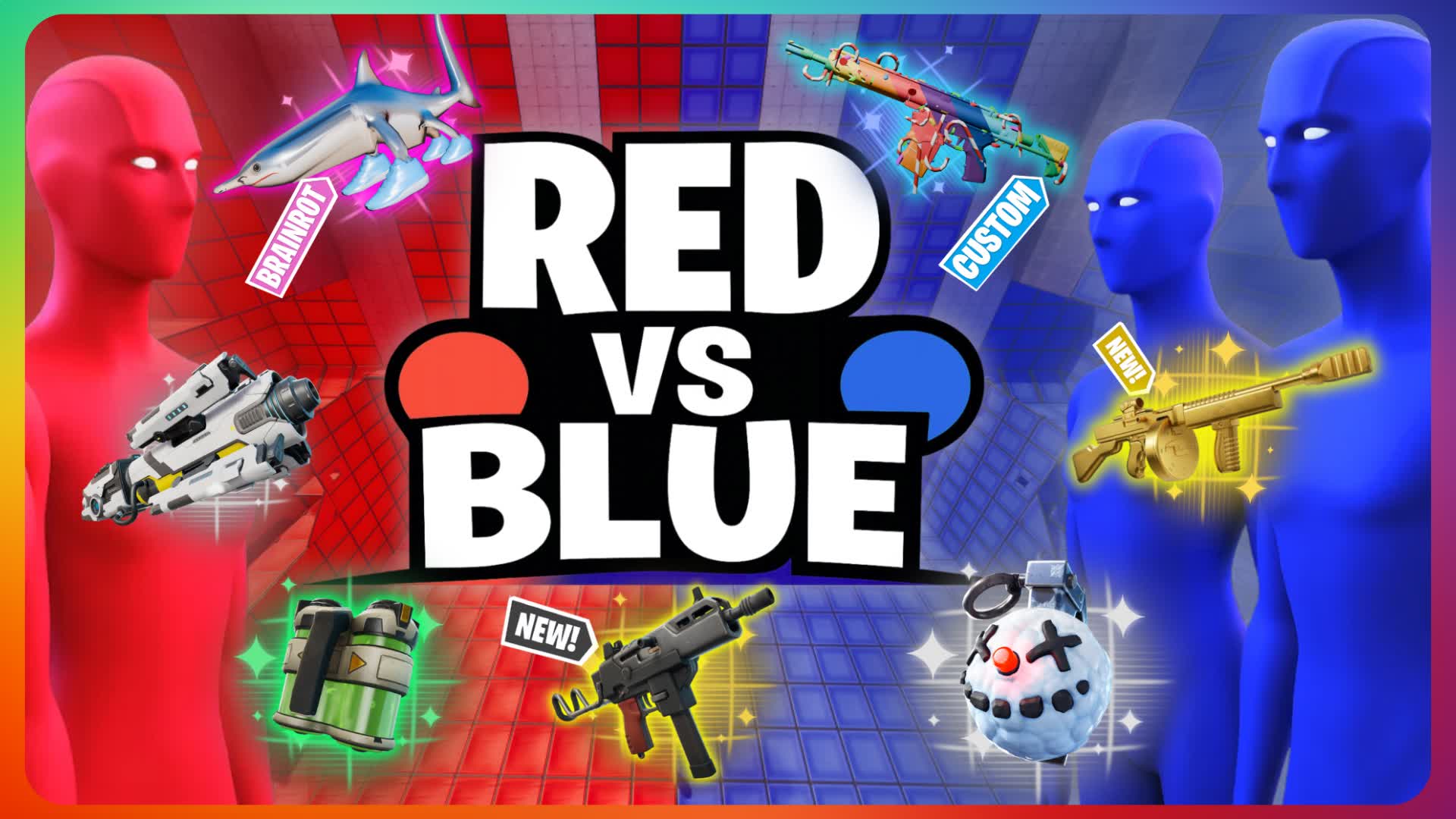RED VS BLUE ON SPACESHIP