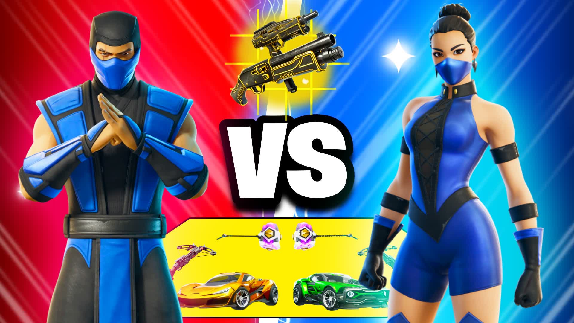 SUB-ZERO VS KITANA RED VS BLUE 🔴🔵 9300-1048-3016 by