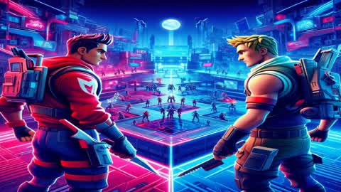 Red vs blue 1v1 (New guns)