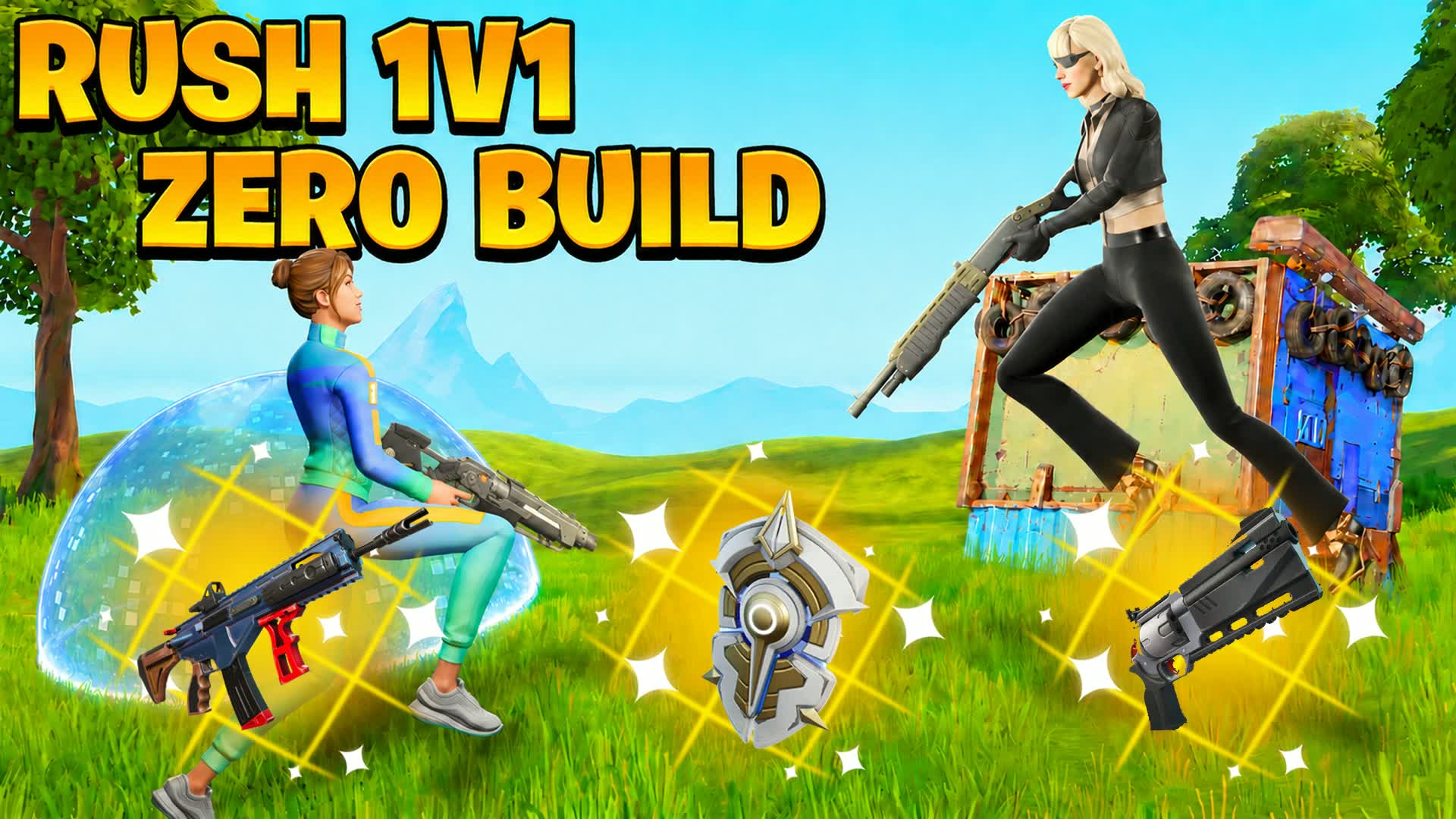 RUSH 1V1 ZERO BUILD 🎯