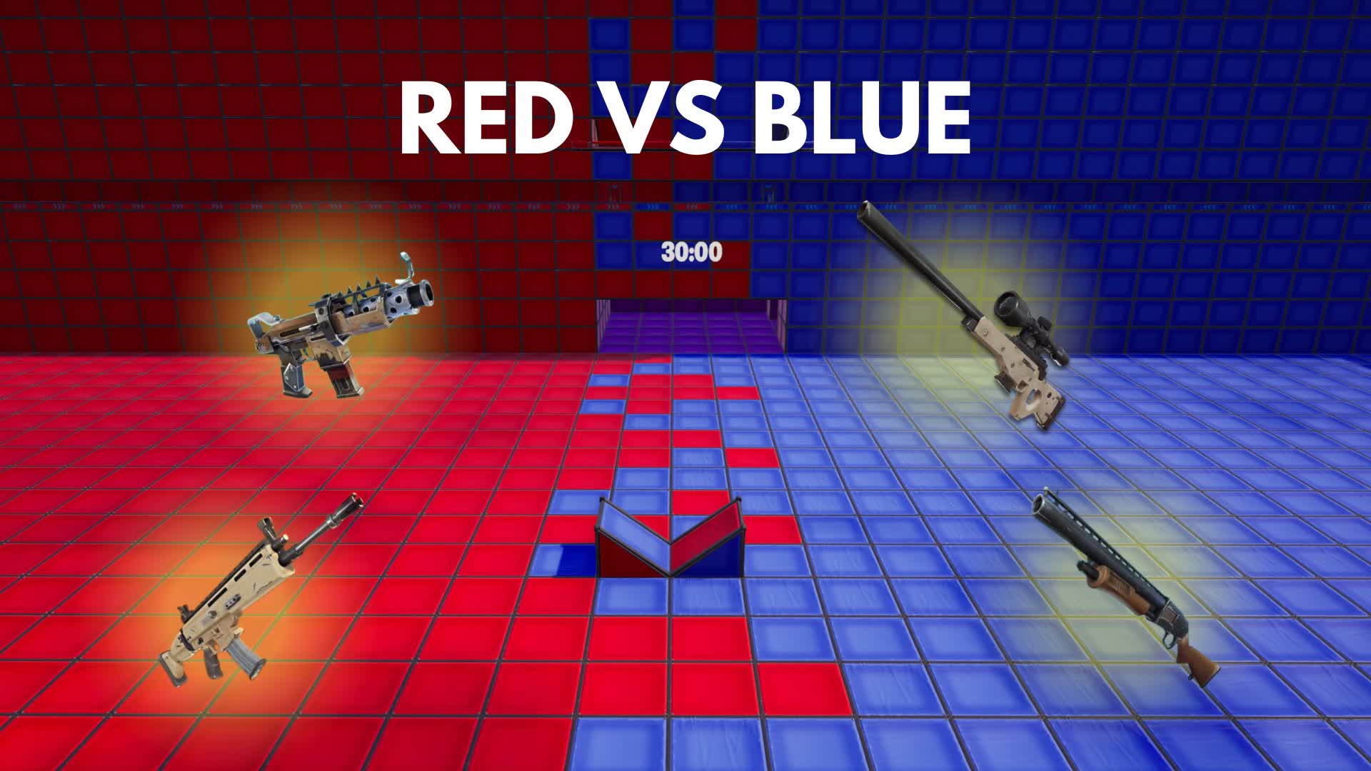 Red vs Blue 🔴🔵 OG guns + vehicle