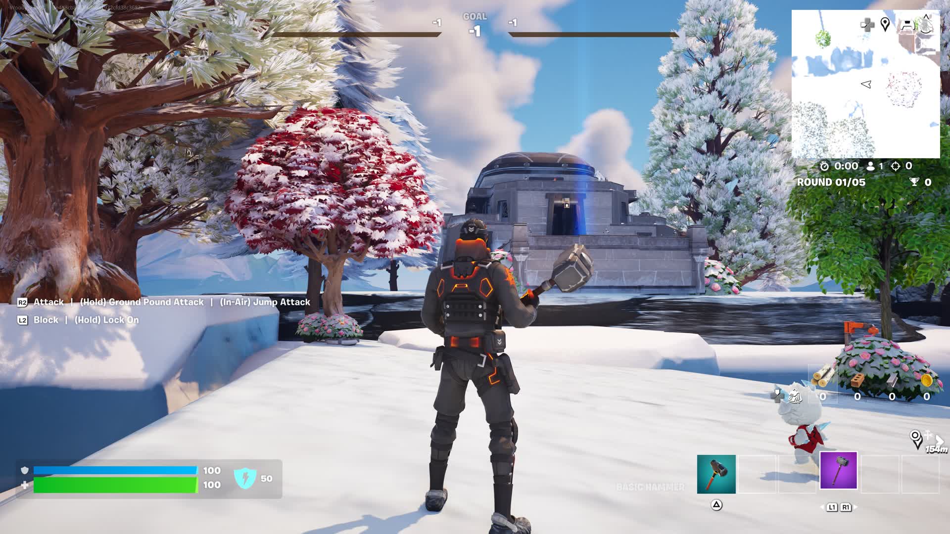 Free for all snowy Island