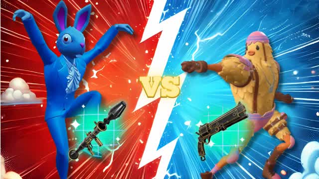 🐰Bunny vs Chicken🐤 Red vs Blue 🔴🔵